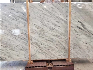 Chinese Telas White Marble Polished Big Slabs