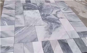 Fantacy Grey White Marble Polished Floor Covering