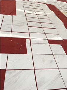 Greece Volakas Whtie Marble Polished Flooring Tile