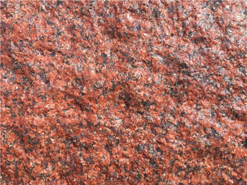 India Imperial Red Granite Quarry Rocks & Blocks