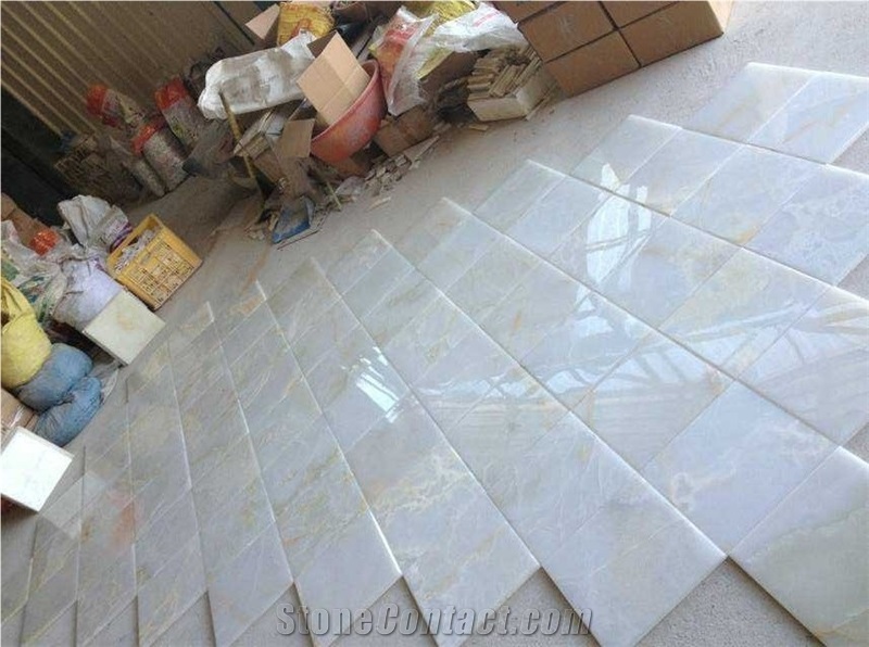 Iran Lady Dream White Onyx Polished Tiles & Slabs