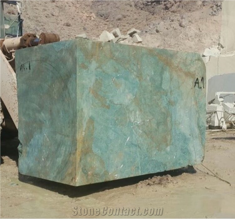 Iran Montage Green Granite Quarry Blocks & Rocks