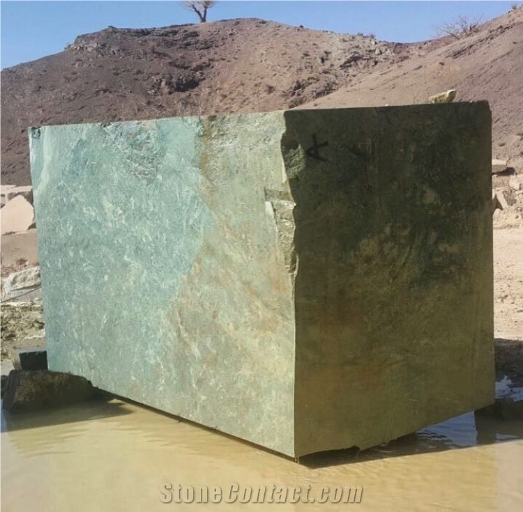 Iran Montage Green Granite Quarry Blocks & Rocks