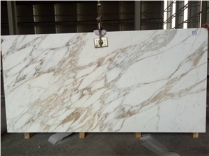 Italy Calacatta Gold White Marble Polishen Slabs