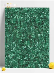 Italy Malachite Green Agate Polished Tiles & Slabs