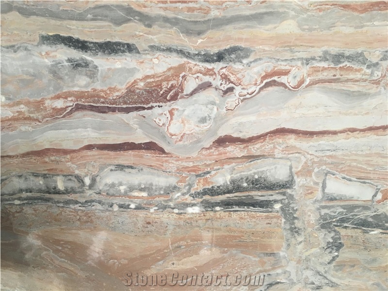 Italy Monica Red Marble Polished Big Slabs