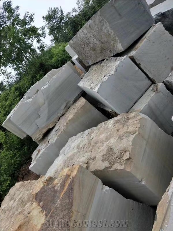 Sichuan Grey Wood Grain Sandstone Blocks & Rocks