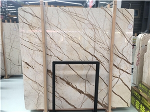 Sophie Te Kim Marble White Polished Wall Covering