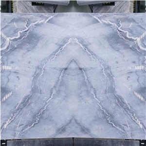 Turkey Blues Grey Marble Polished Wall Covering