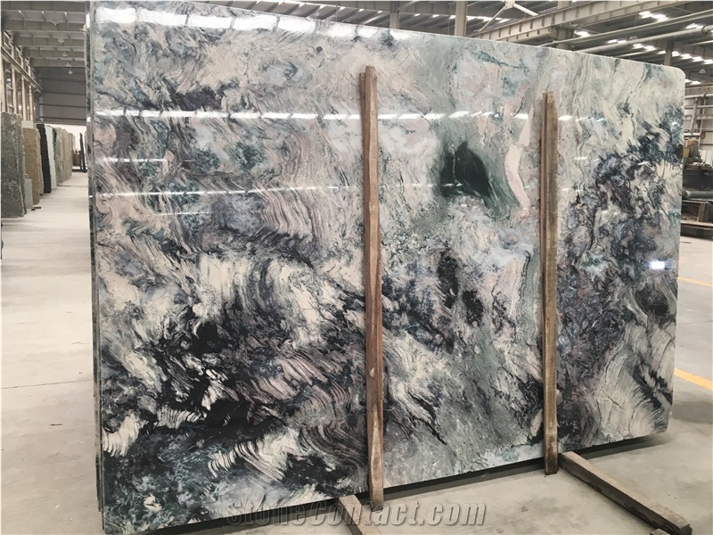 Valley Orchid Green Granite Polished Big Slabs