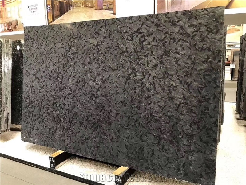 Versace Black Granite Brushed Floor Covering Slabs