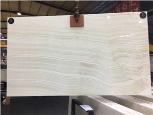 Wood White Onyx Translucent Lightweight Wall Slabs