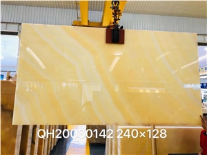 Yellow Onyx Polished Big Slabs & Floor Covering