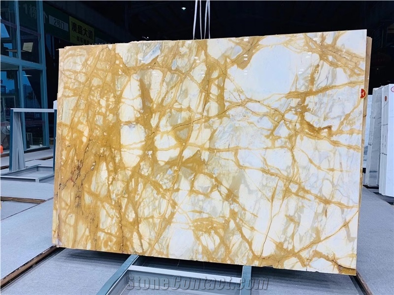 Siena Gold Marble Slabs &Tiles,Yellow Marble