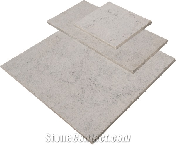 Azure Sandblasted Limestone Tiles