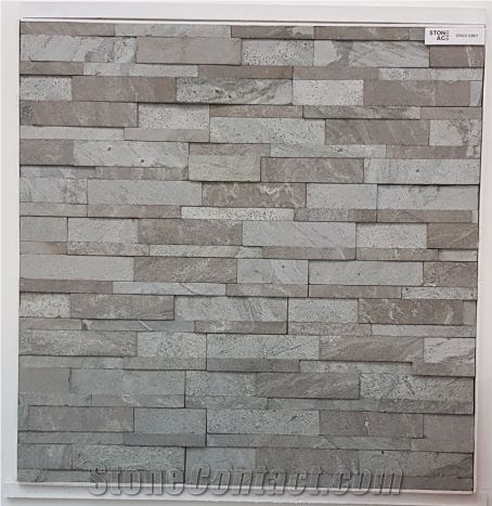 Stack Grey Quartzite Ledge Stone - Wall Panel