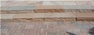 Sunset Red Natural Stone Solid Steps/ Block Steps