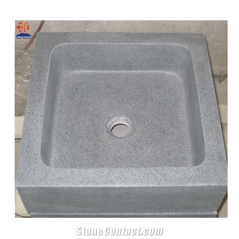 Honed Polished G654 Granite Sinks Basins