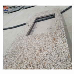 Yellow Granite G682 Countertop Polished Flat Edge