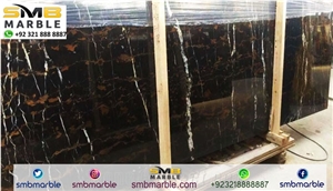 Black and Gold Marble Slabs & Tiles