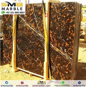 Black Gold Marble Slabs Tile
