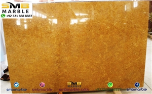 Moderate Quality Golden Colored Marble Slabs