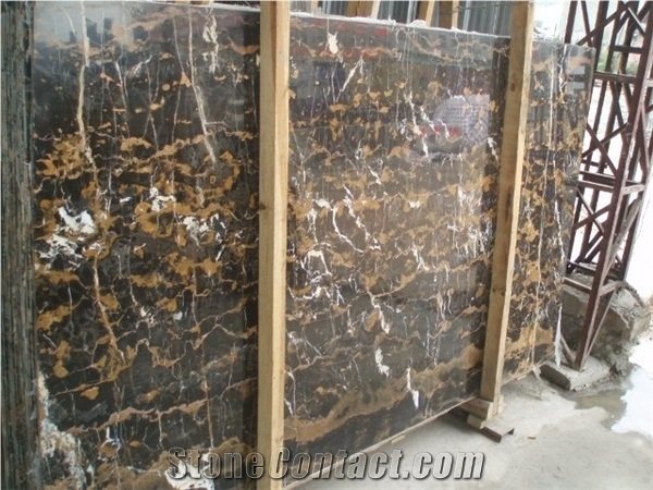 Pakistani Black & Gold Marble