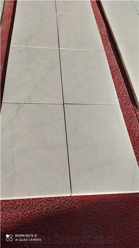 Mugla White Turkish Carrara Venato Sandblasted French Pattern Set