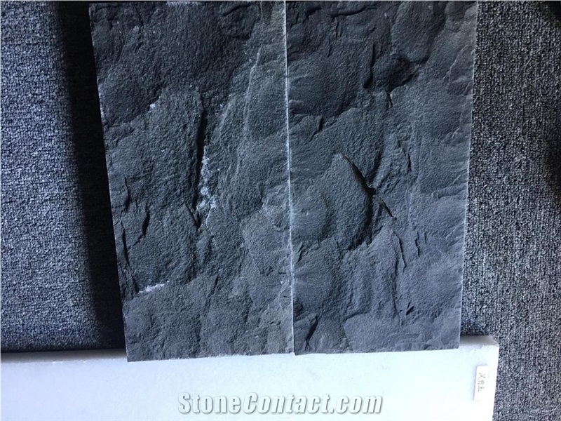 China Black Basalt Natural Flamed Paving Tile