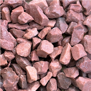 Quartzite Pink Crushed Stone, Pebble Stone