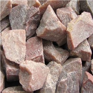 Quartzite Pink Crushed Stone, Pebble Stone