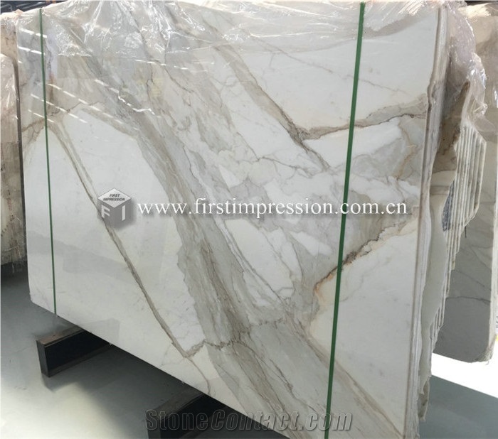 Bookmatch Italy Calacatta Gold Marble Slabs,Tiles