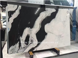 China Panda White Marble Slabs,Tiles