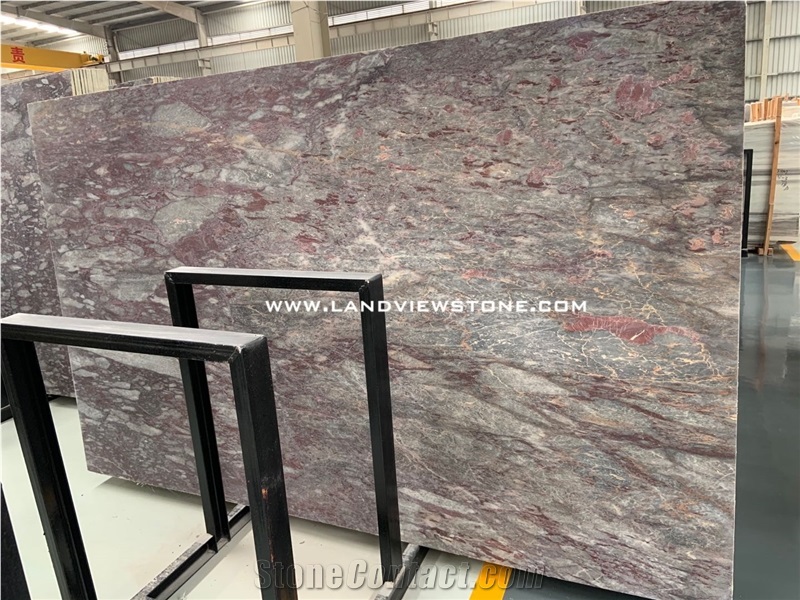 Afyon Salome Marble Bordeaux Red Marble Slab