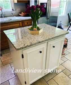 Dallas White Granite Kitchen Countertop Design