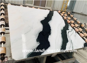 Panda White Black Marble Floor Wall Tiles Slabs