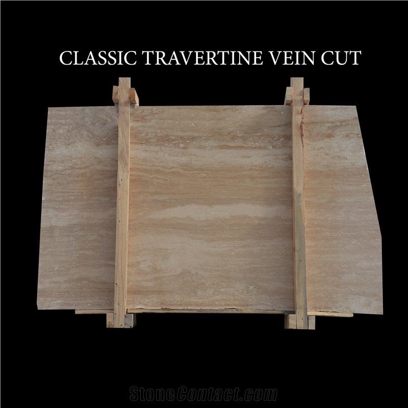 Classic Travertine Vein Cut Slabs