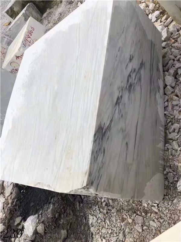 China Ink White Marble Mountain Wall Stone Tile