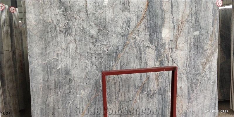 China Milano Light Grey Marble Floor Stone Tile