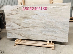 Crystal White Wood Marble Natural Stone Slabs