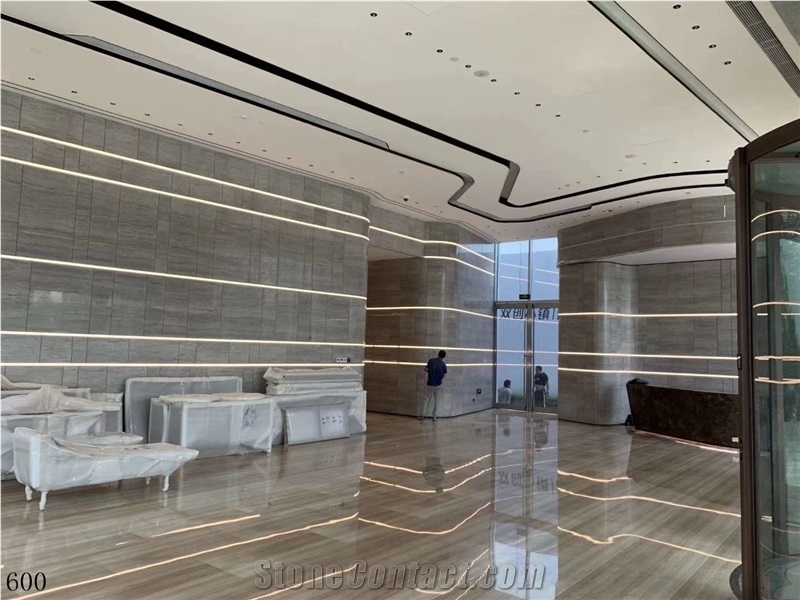 Gartier Grey Marble Hotel Hall Wall & Floor Tiles