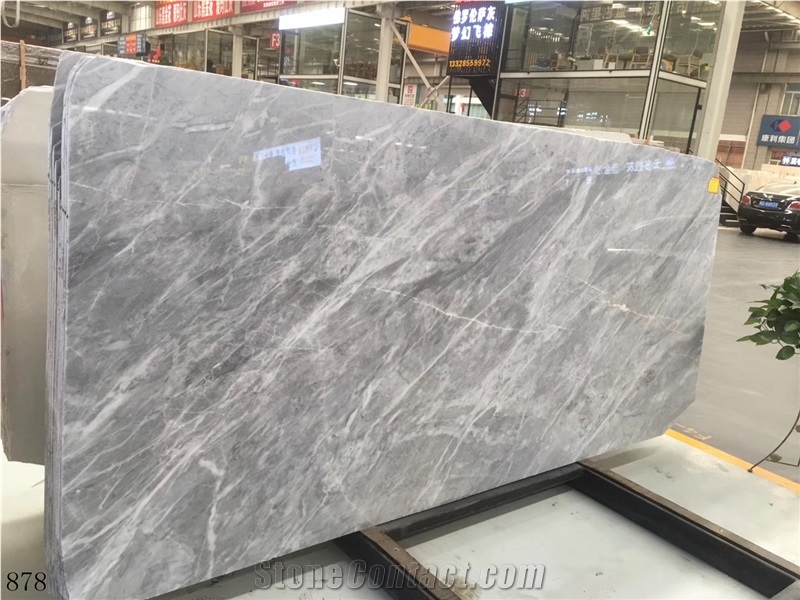 Italy Ice Grey Marble Wall Stone Tile Slab