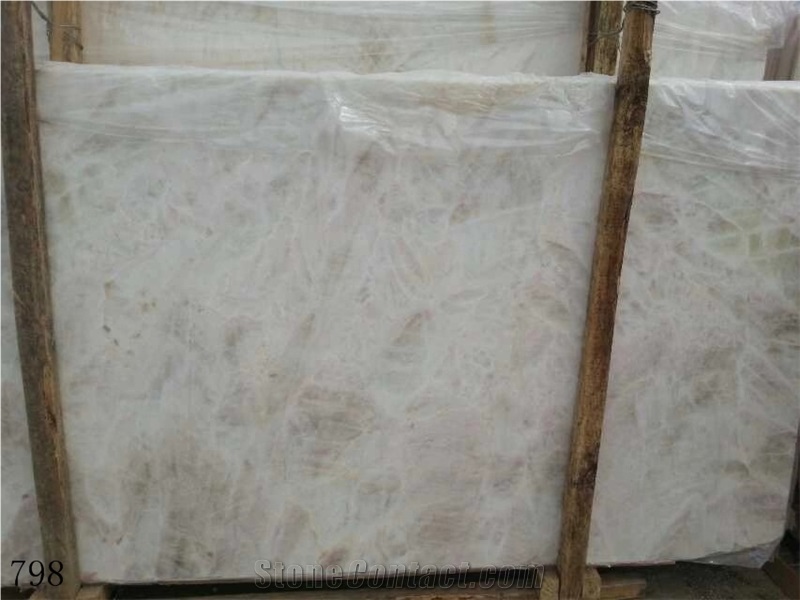 Moon Lotus White Marble Sichuan Wall Stone Tile