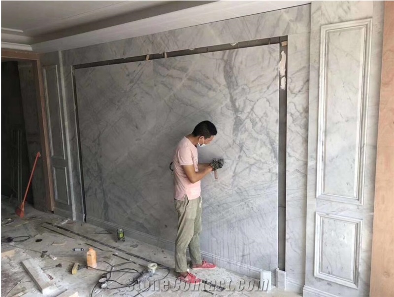 New Carrara White Marble Floor Tiles Natural Slabs
