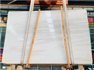 Star White Marble Big Slabs Grey Vein Wall Tiles