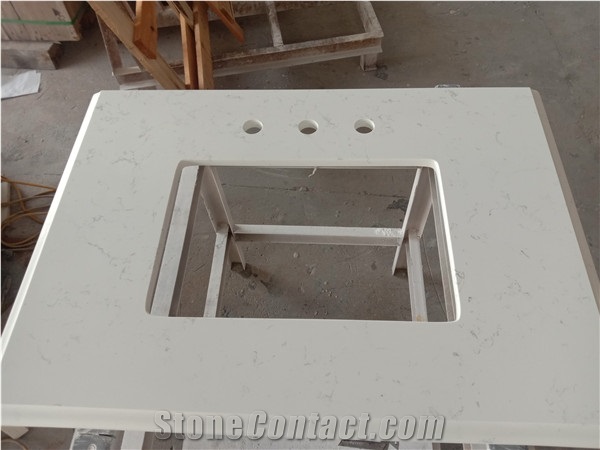 Artificial Stone Carrara White Quartz Countertop