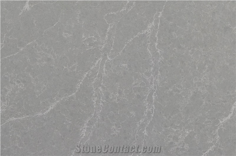 Artificial Stone Grey Quartz Slabs Wall Tiles