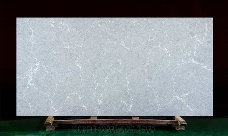 Blue Artificial Stone White Quartz Slabs Price