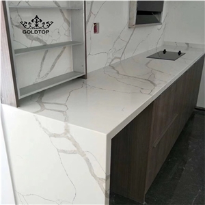Goldtop Calacatta White Countertop for Kitchen