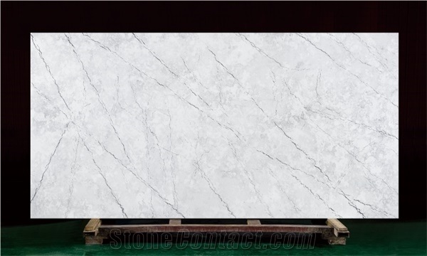 Grey Artificial Stone Quartz Slabs Tiles for Top